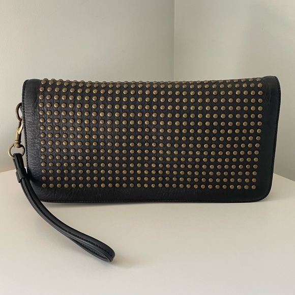 Eileen Fisher Studded Clutch Wristlet - Picture 1 of 16